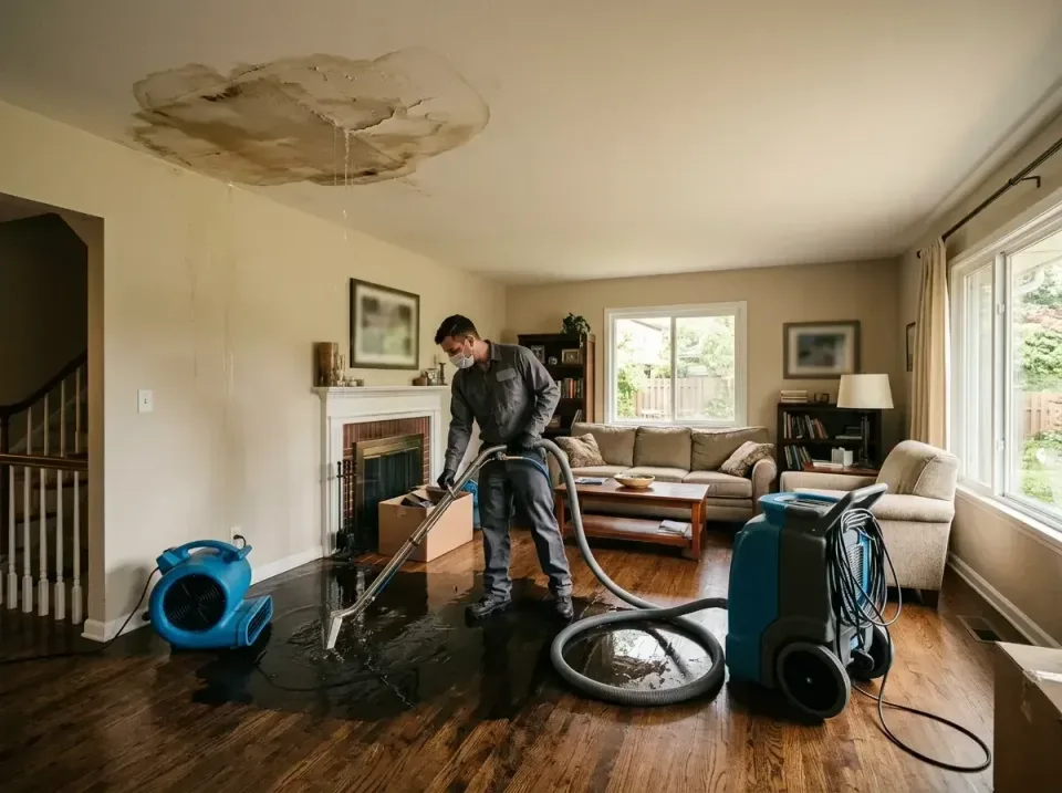 attic-pipe-burst-ceiling-drip-008 — frequently asked questions, Water Damage Restoration & Carpet Care in Machesney Park, IL